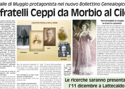 I Ceppi da Morbio al Cile